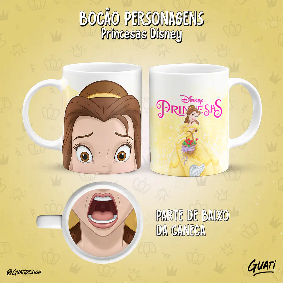 Bocão Princesas - Canecas 6