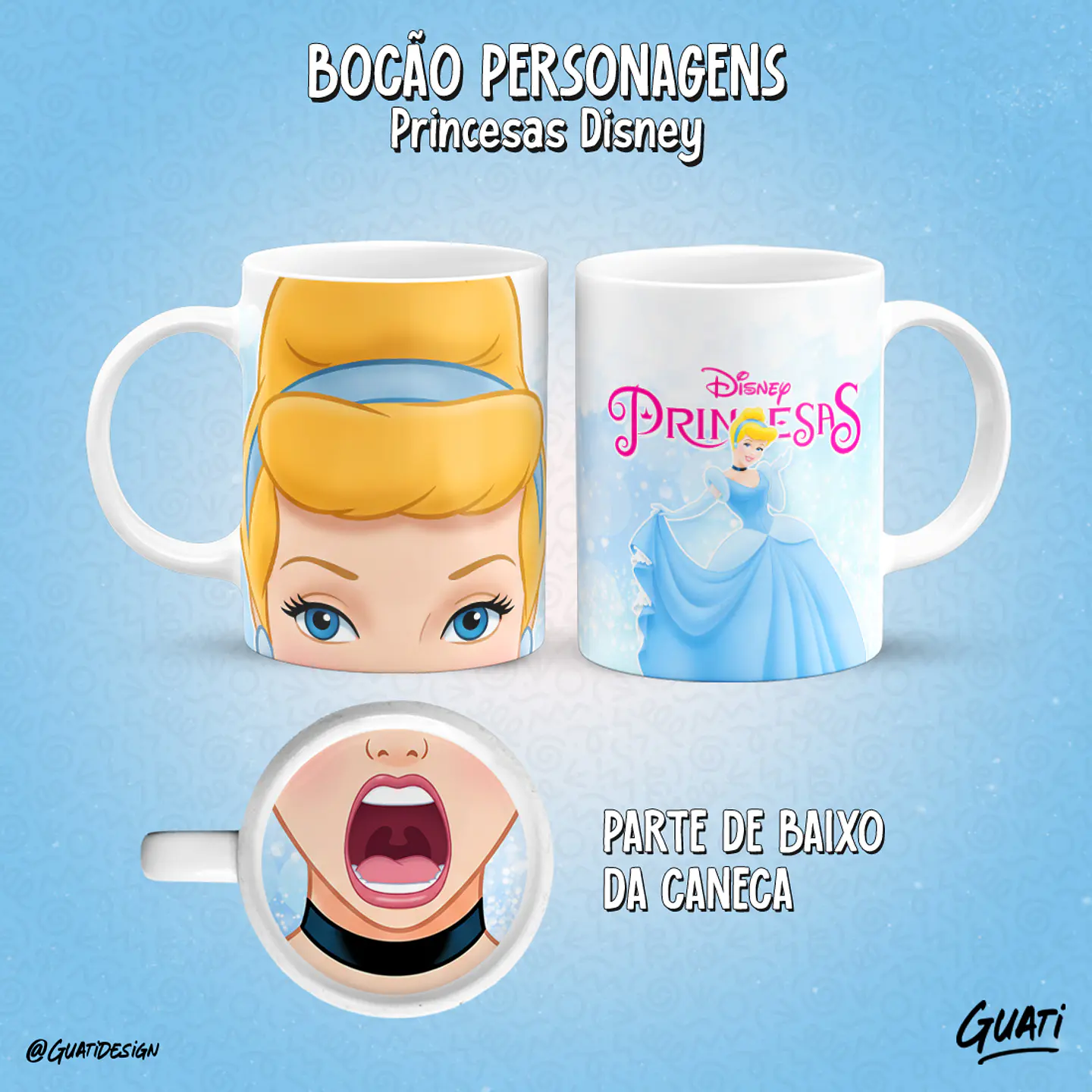 Bocão Princesas - Canecas 9