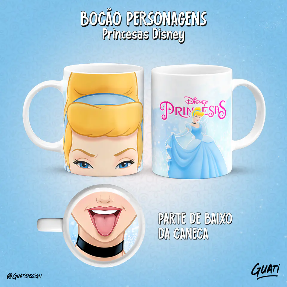 Bocão Princesas - Canecas 10