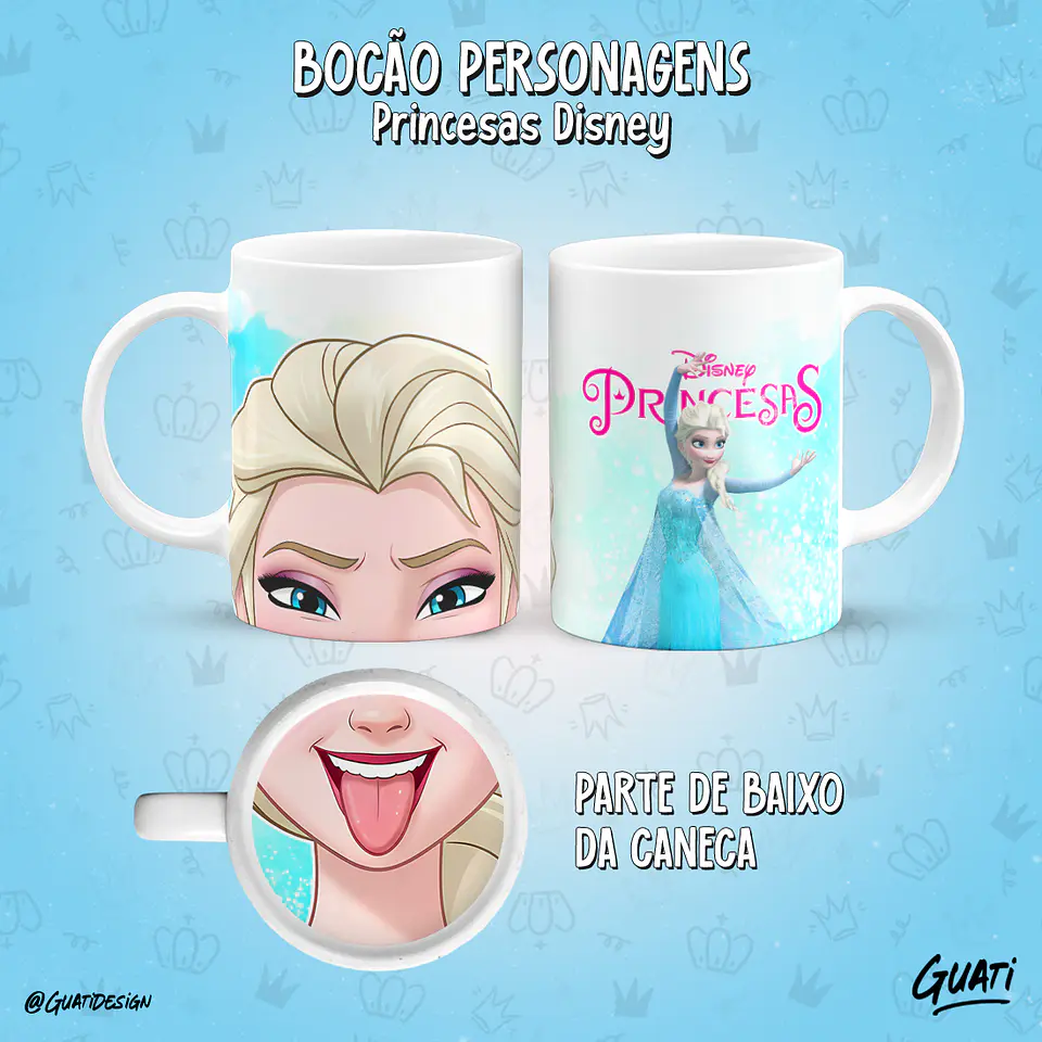 Bocão Princesas - Canecas 12