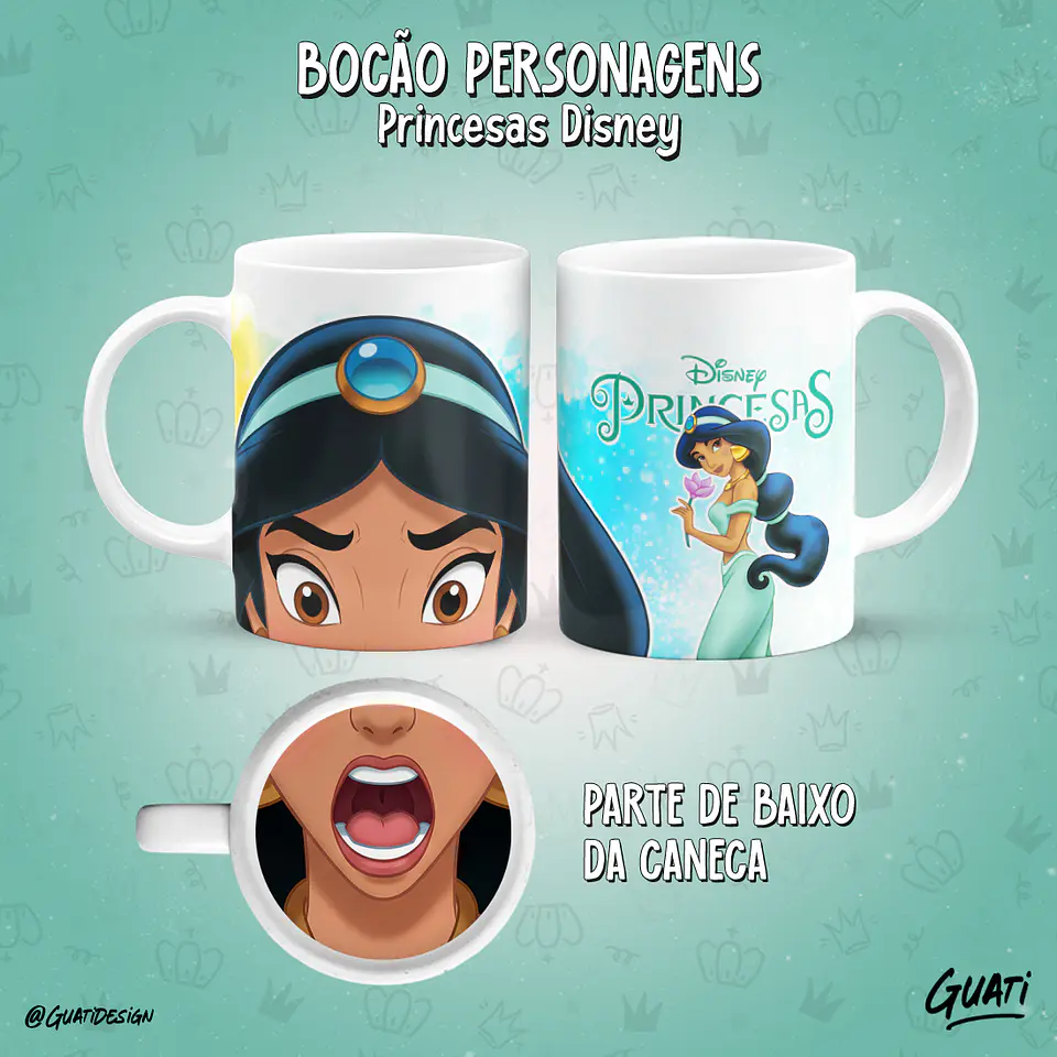 Bocão Princesas - Canecas 14