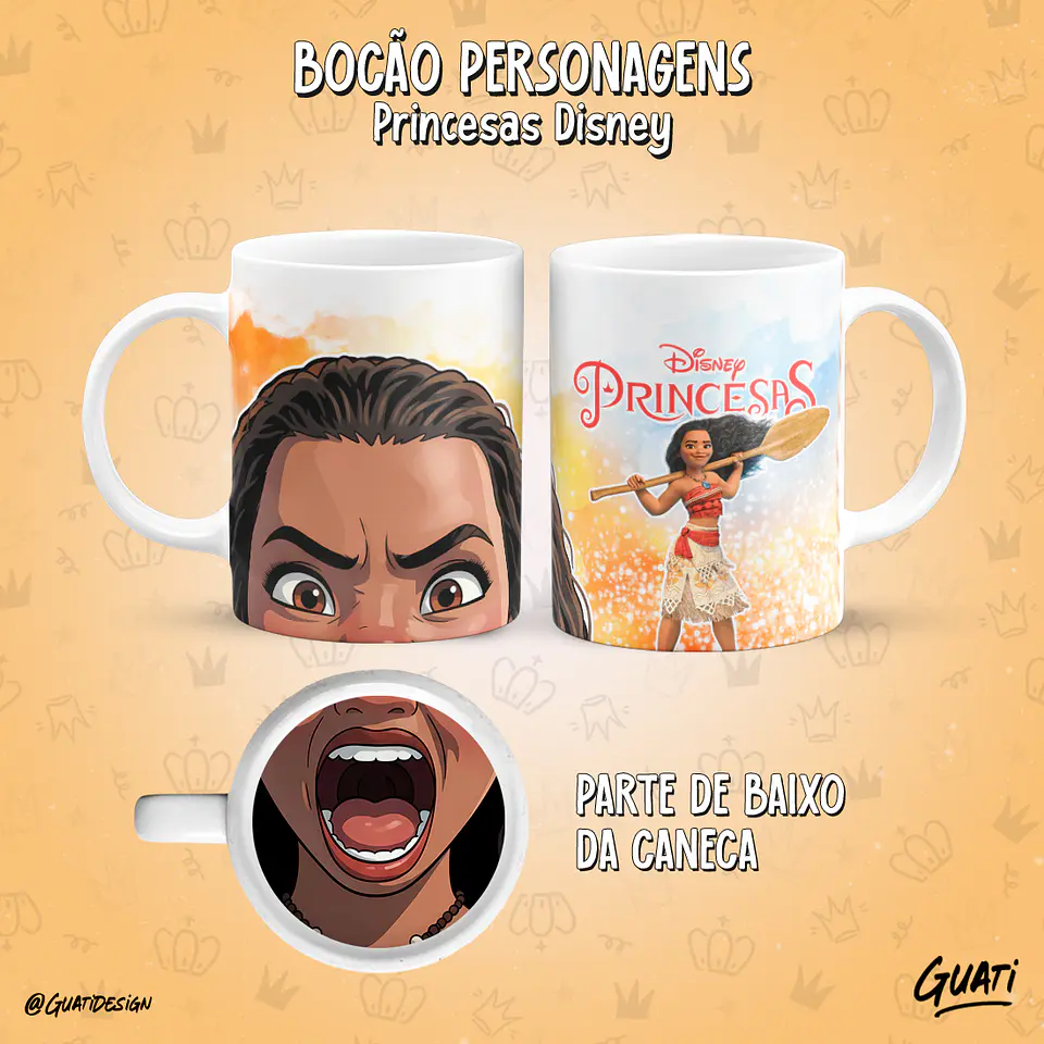 Bocão Princesas - Canecas 18