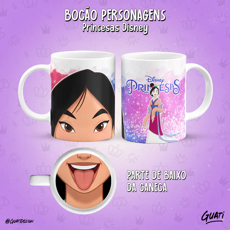 Bocão Princesas - Canecas 19