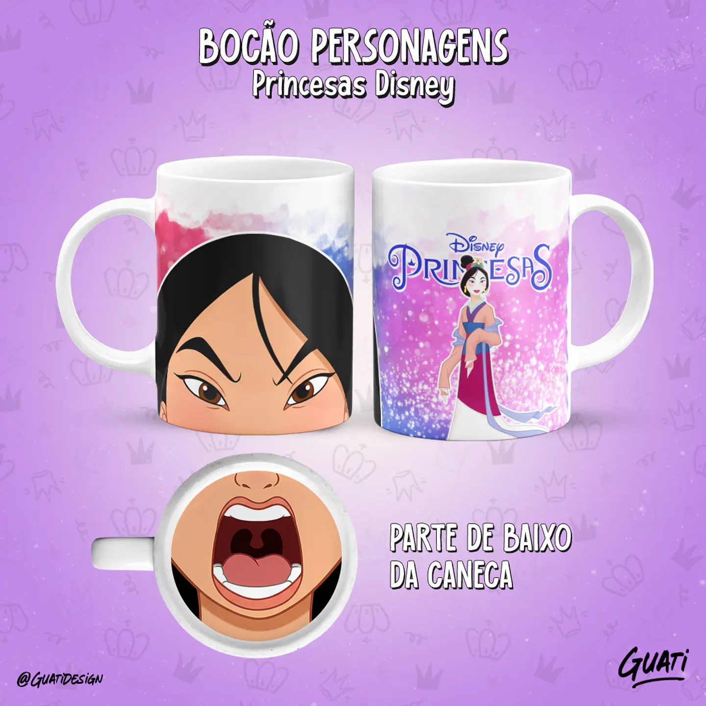 Bocão Princesas - Canecas 20