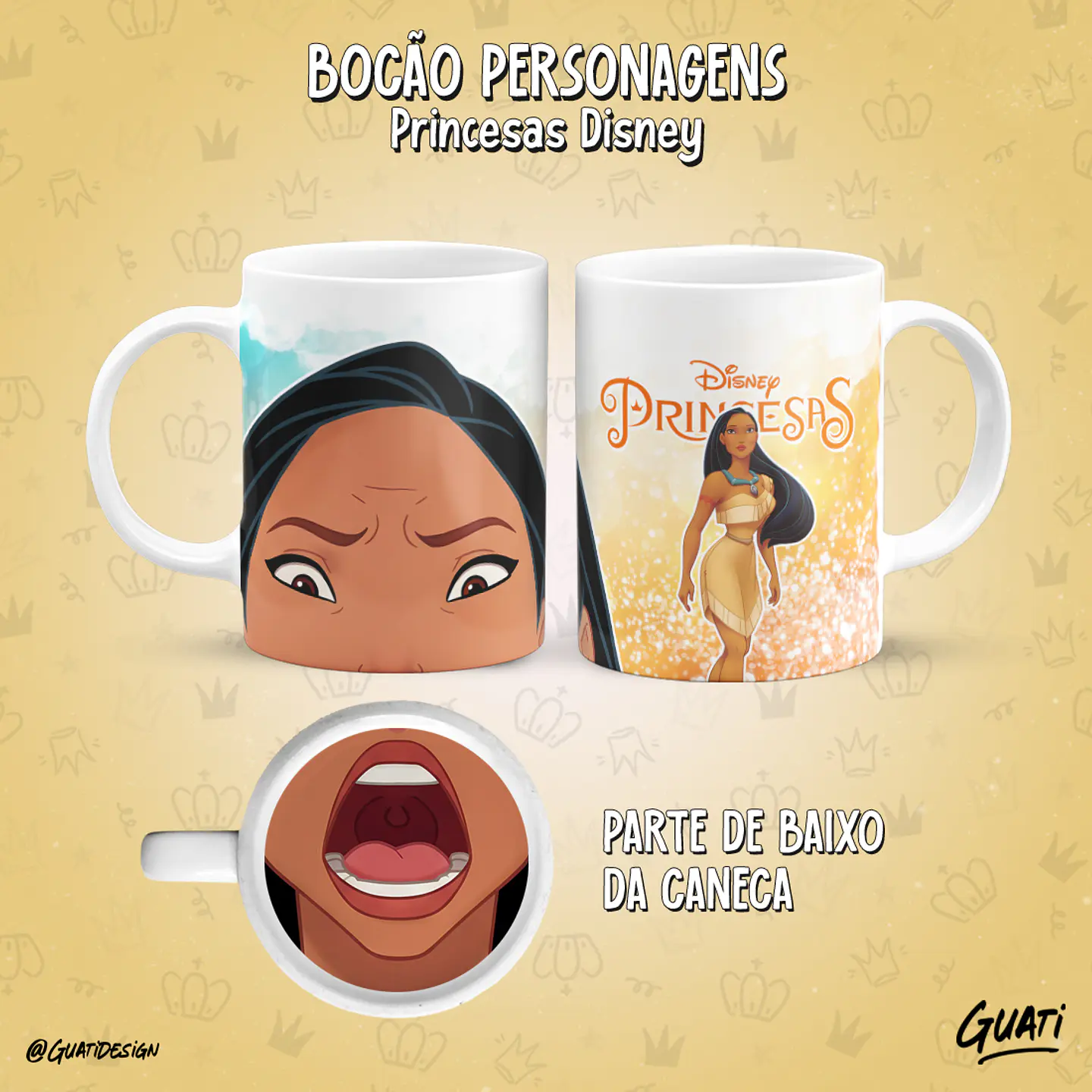 Bocão Princesas - Canecas 22