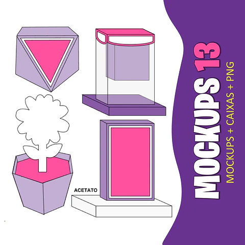 Moldes e Mockups - Arquivo de Corte