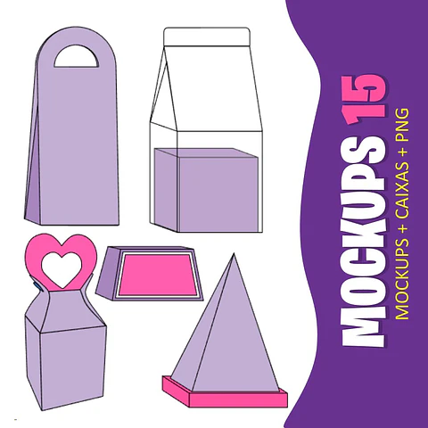 Moldes e Mockups - Arquivo de Corte