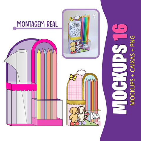 Moldes e Mockups - Arquivo de Corte