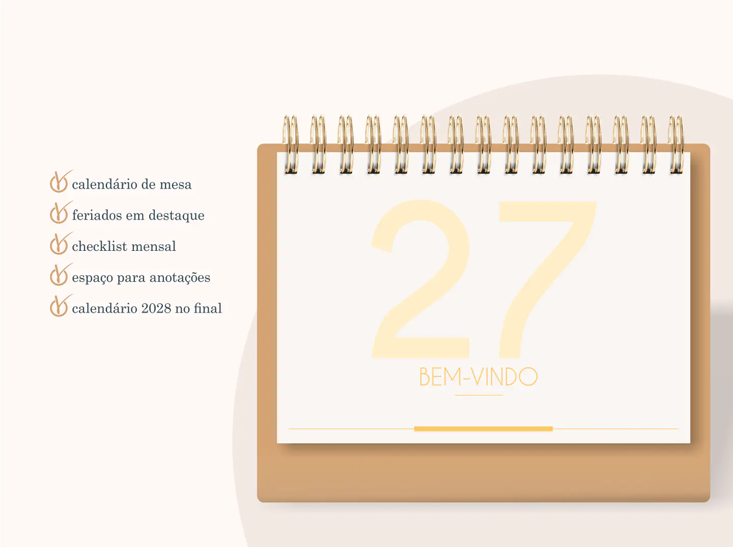 Calendário A5 2027 2