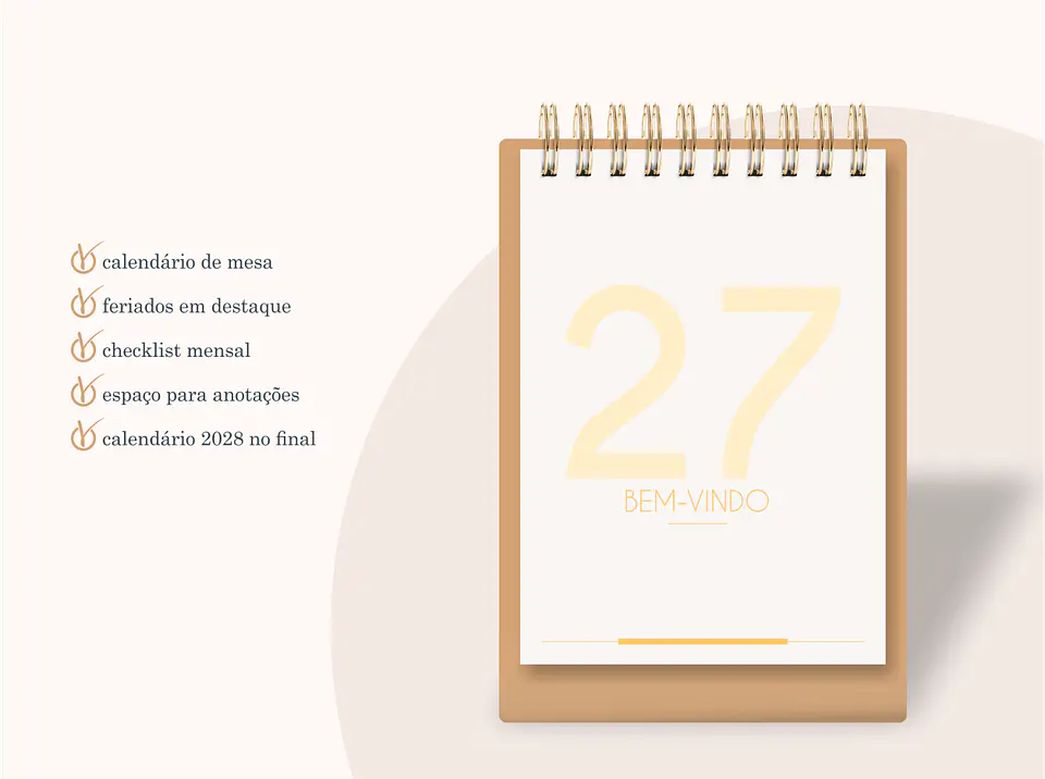Calendário A6 Vertical 2027 4
