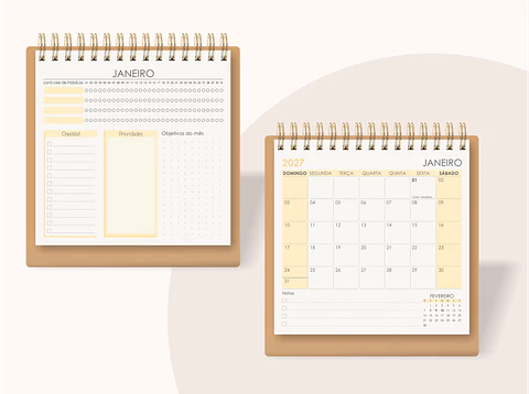 Calendário Pocket 2027