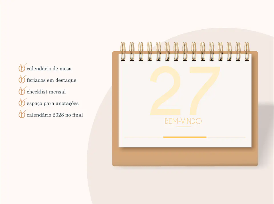Calendário A6 - Horizontal 2027 3