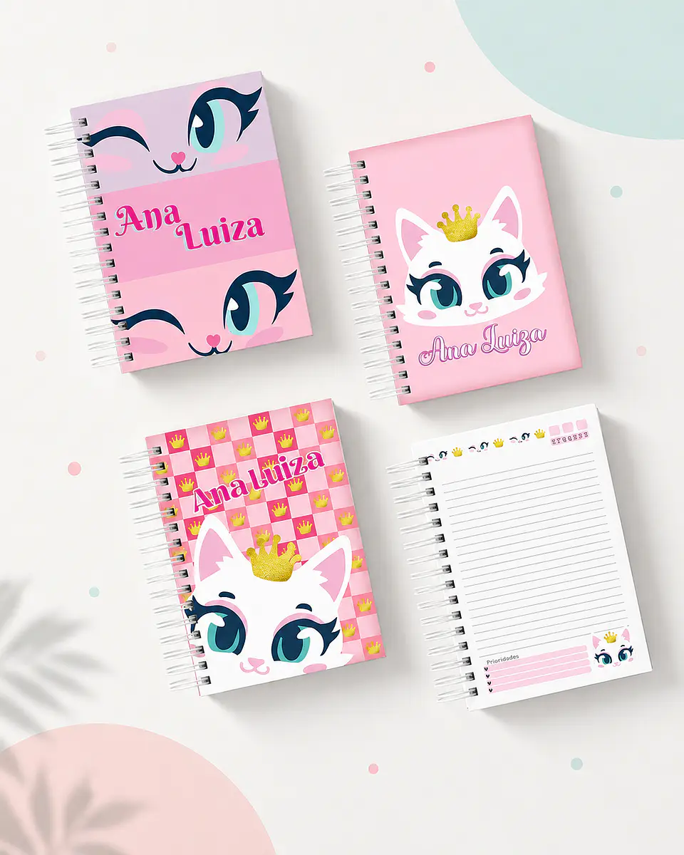 Caderno Gata Puket - Encadernação 1
