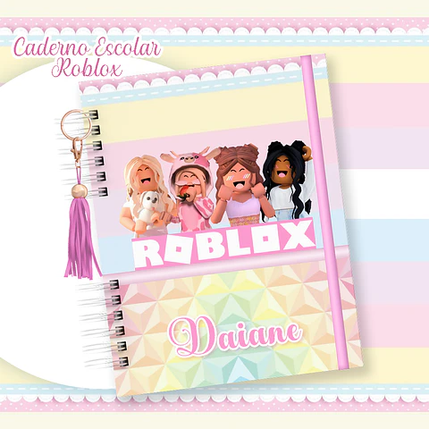 Caderno Roblox Menina