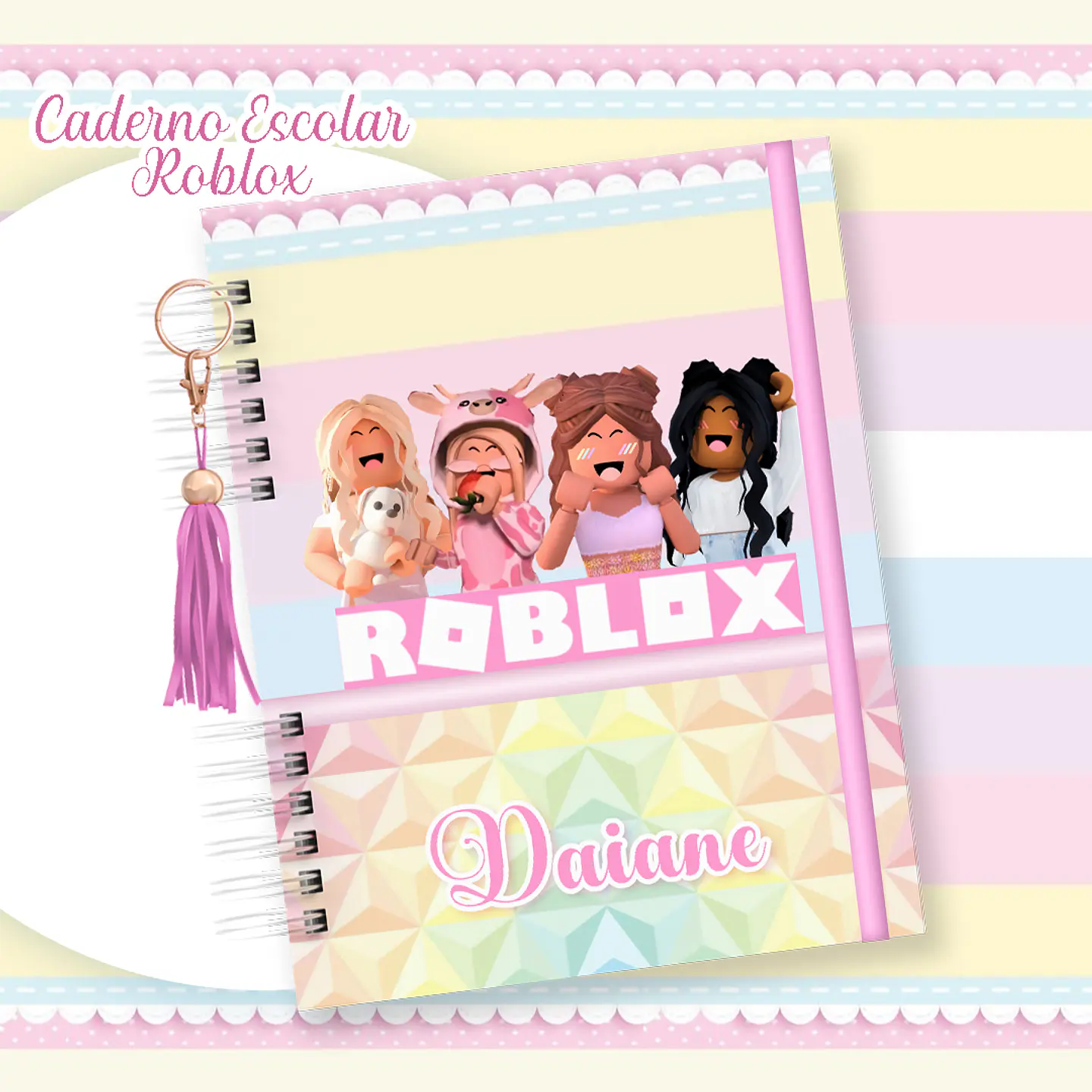 Caderno Roblox Menina 1