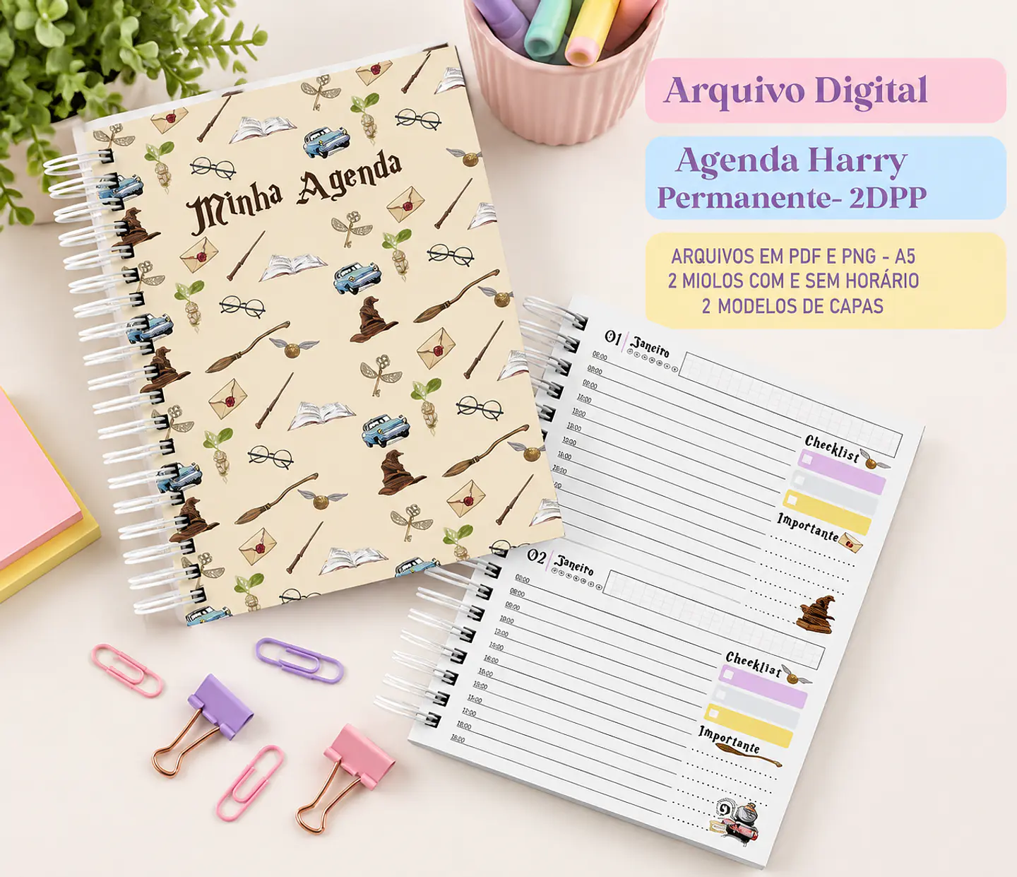Agenda Permanente Harry Potter - 1DPP 1
