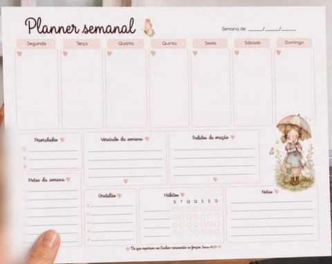 Kit Planner Semanal Cristão