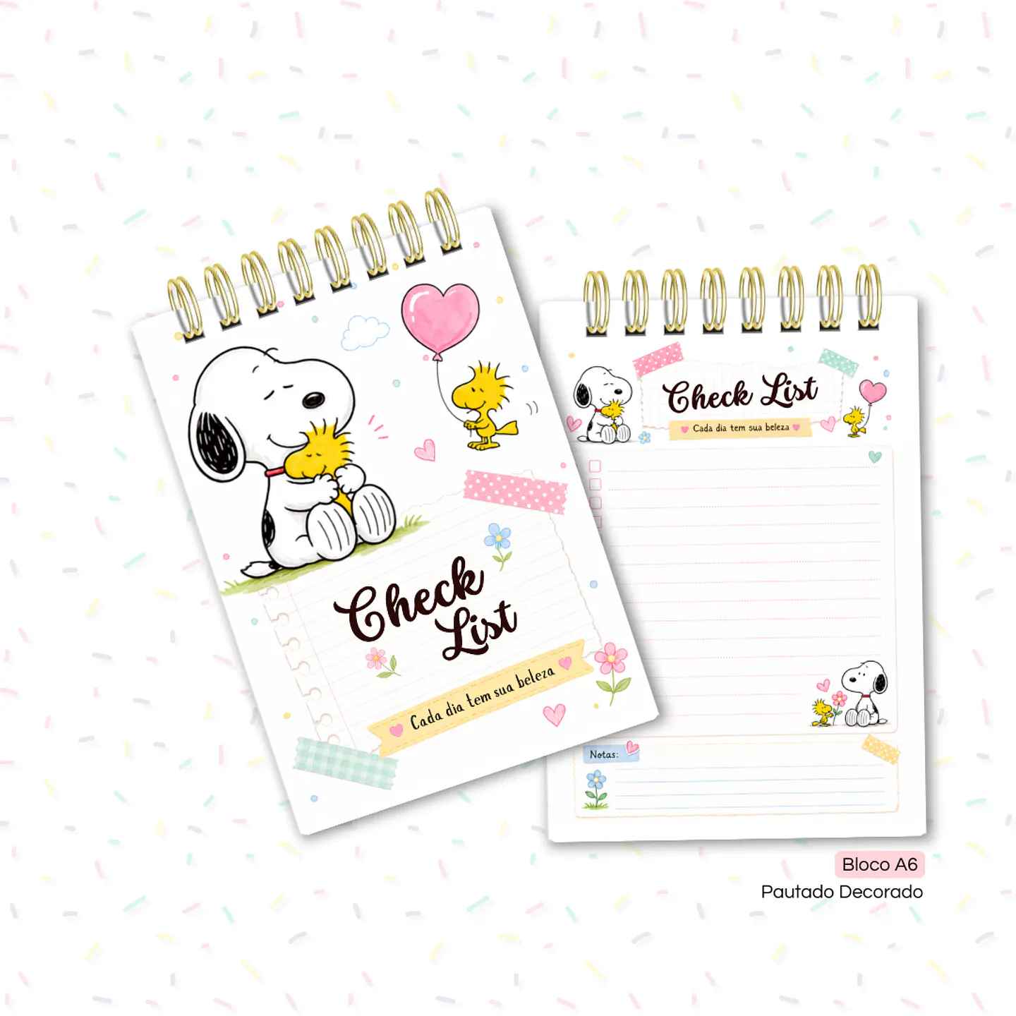 Planejador Snoopy - Encadernação 2