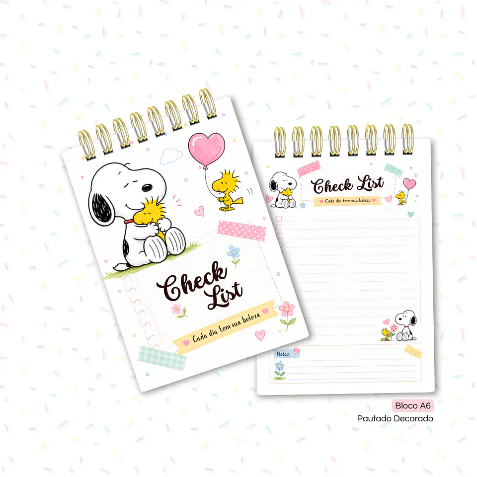 Planejador Snoopy - Encadernação 2