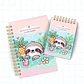 Preguicinha Cute – Caderno Pautado A5 + Bloquinho A6 - Thumbnail 5
