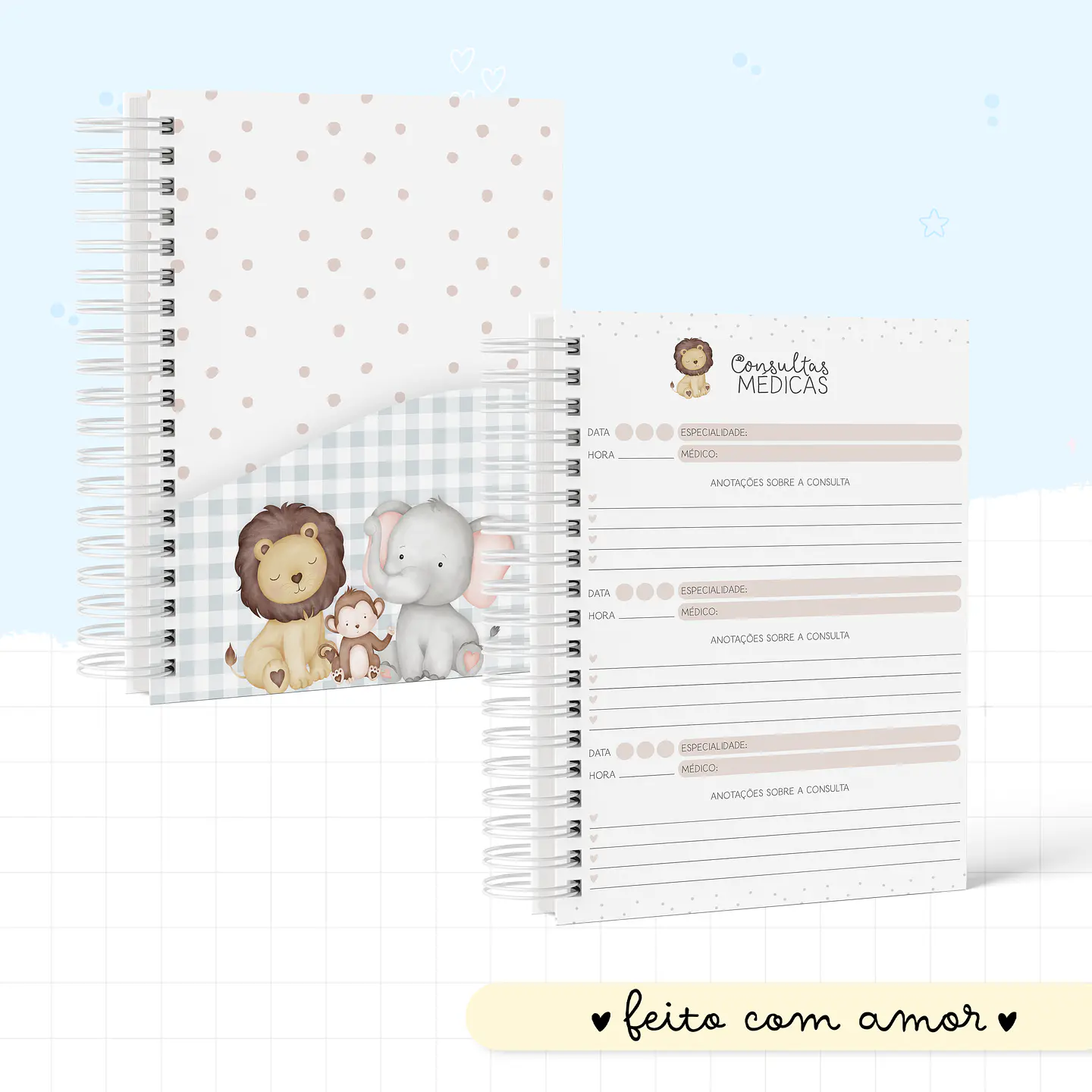 Animais Cute - Kit Maternidade 7