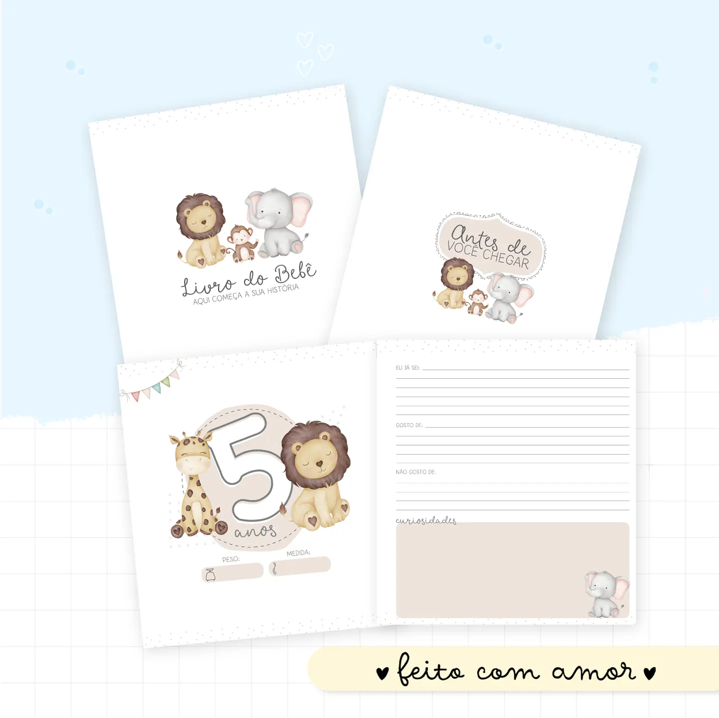Animais Cute - Kit Maternidade 22