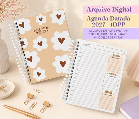Agenda Datada 2027 Caramelo - 1DPP