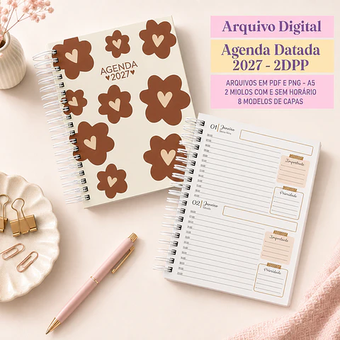 Agenda Datada 2027 Caramelo - 2DPP