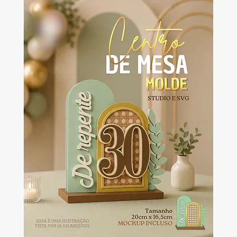 Centro de Mesa - Arquivo de Corte