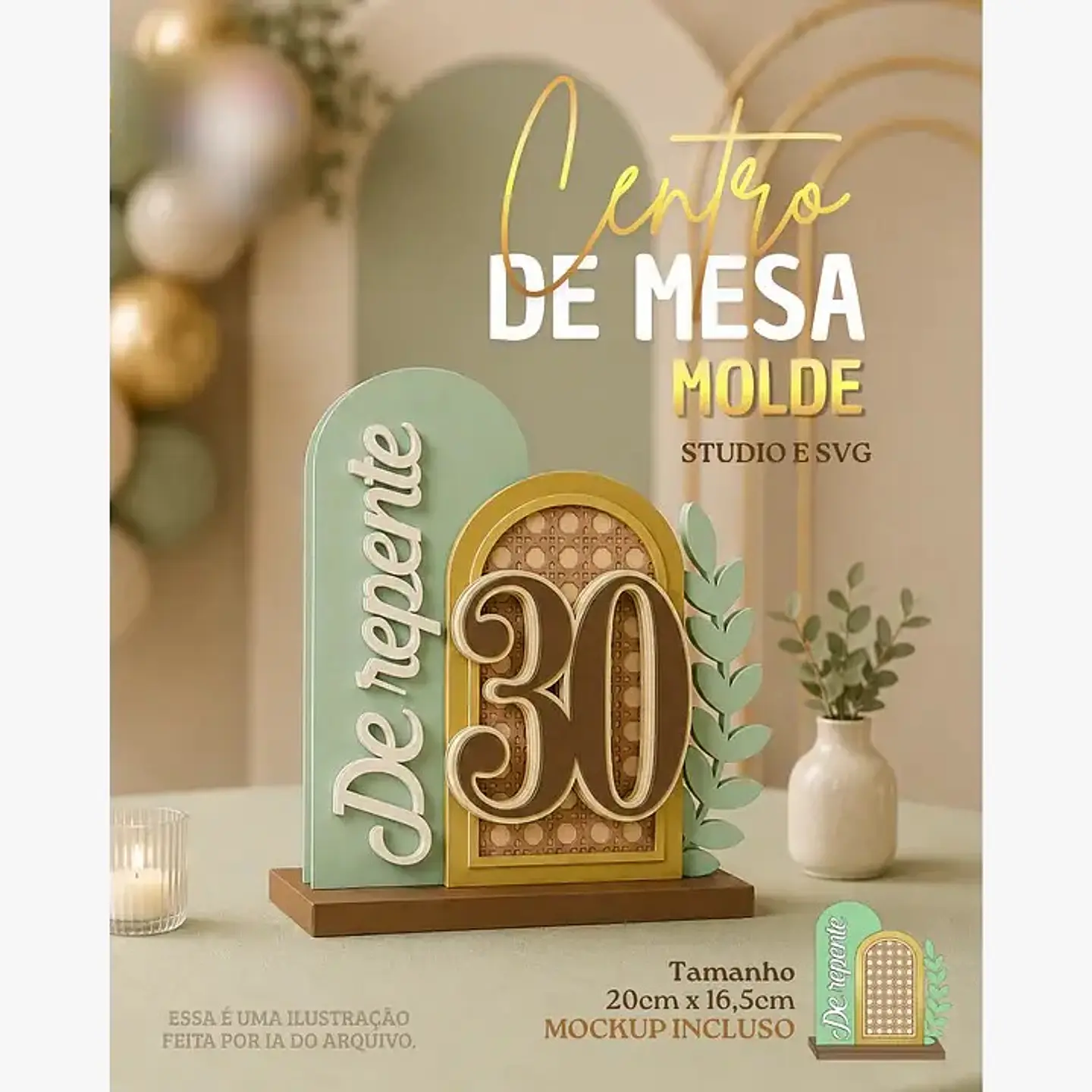 Centro de Mesa - Arquivo de Corte 1