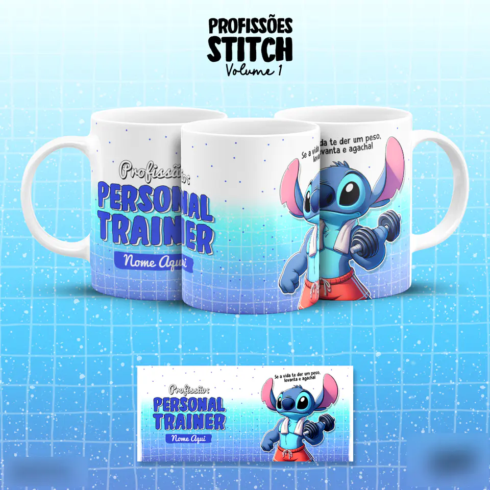 Stitch Profissões - Canecas 32