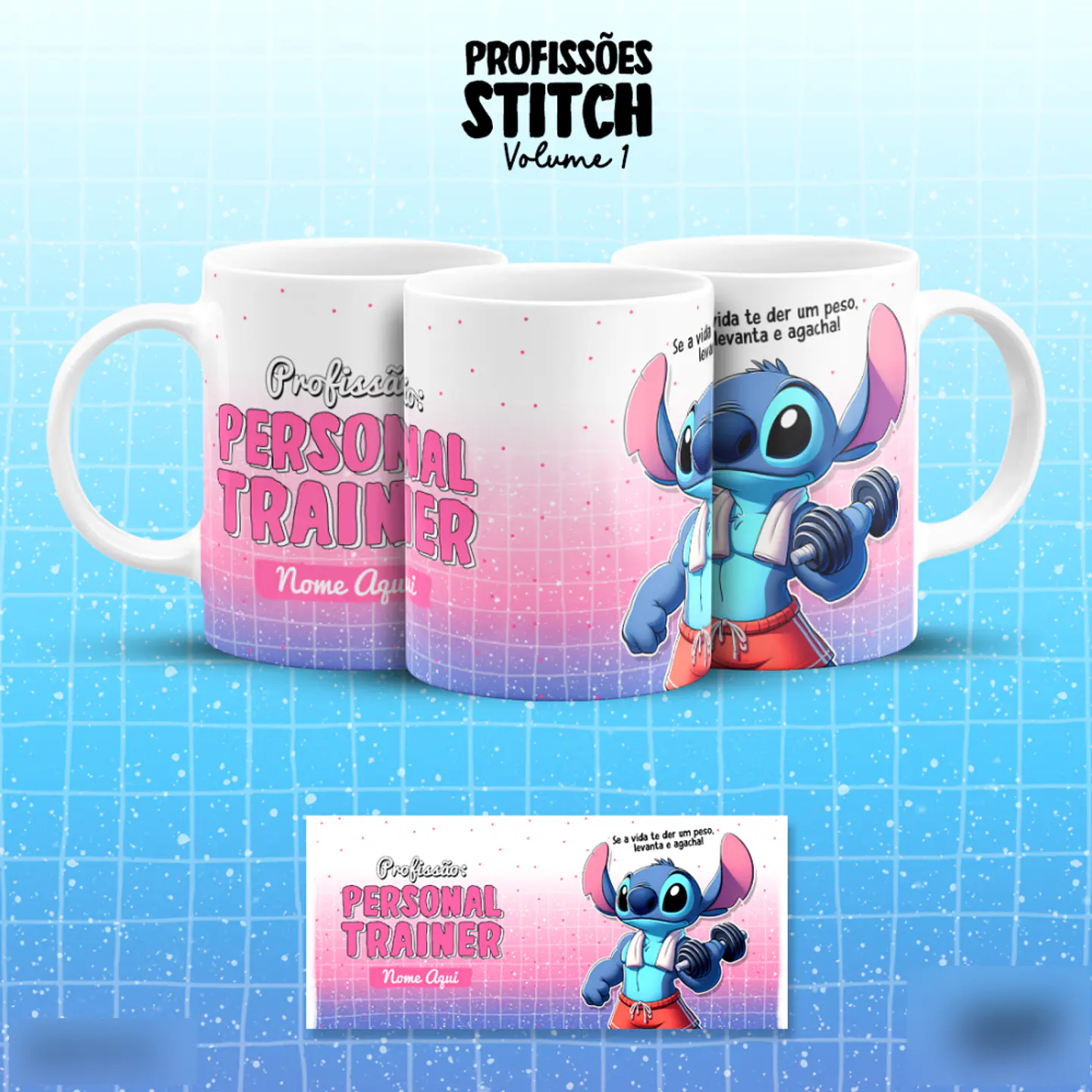 Stitch Profissões - Canecas 33