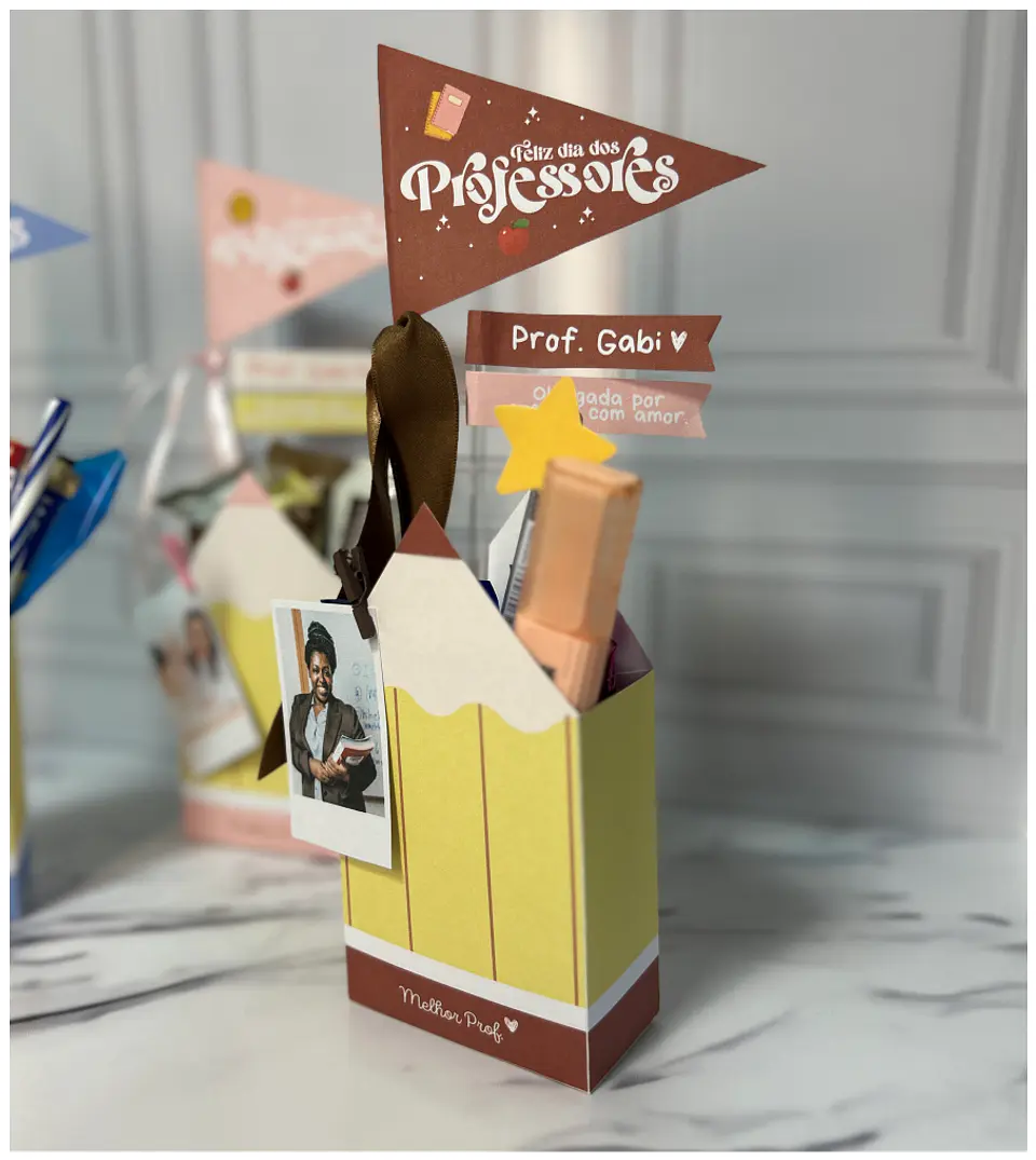 Mini Cachepô Lápis - Dia dos Professores 2