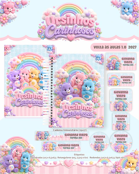 Ursinhos Carinhosos - Volta às Aulas 2027