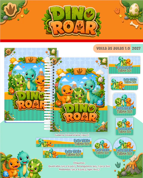 Dino Roar - Volta às Aulas 2027