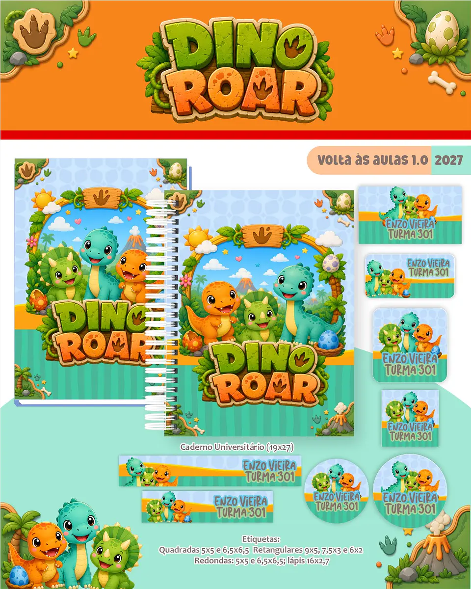 Dino Roar - Volta às Aulas 2027 1