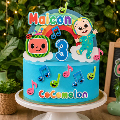 Cocomelon - Topo de Bolos