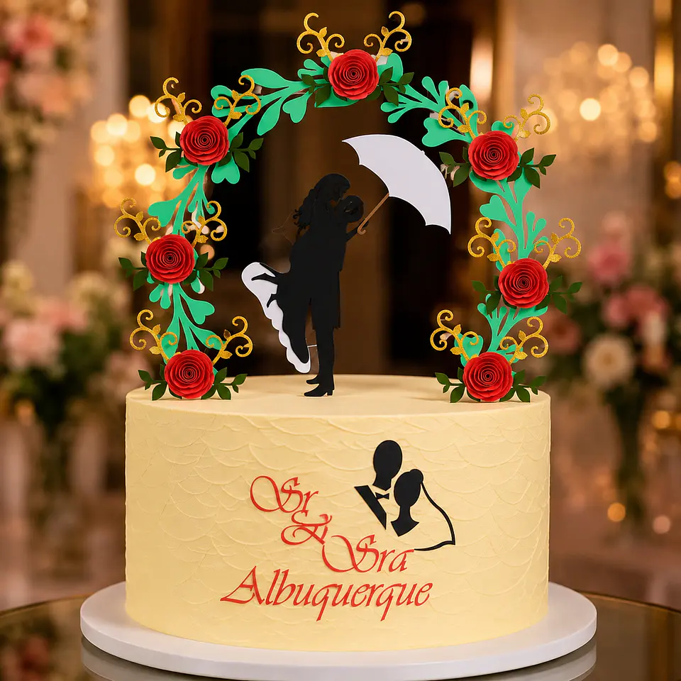 Casamento -  Topos de Bolo 1