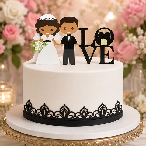 Casamento -  Topos de Bolo
