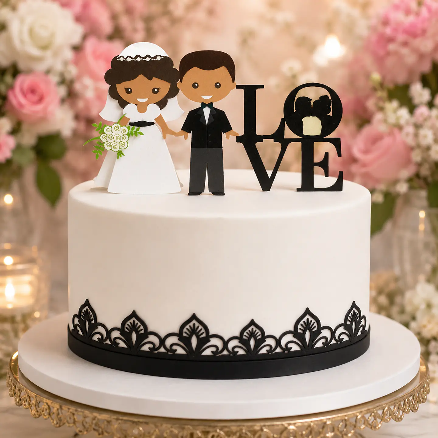 Casamento -  Topos de Bolo 1