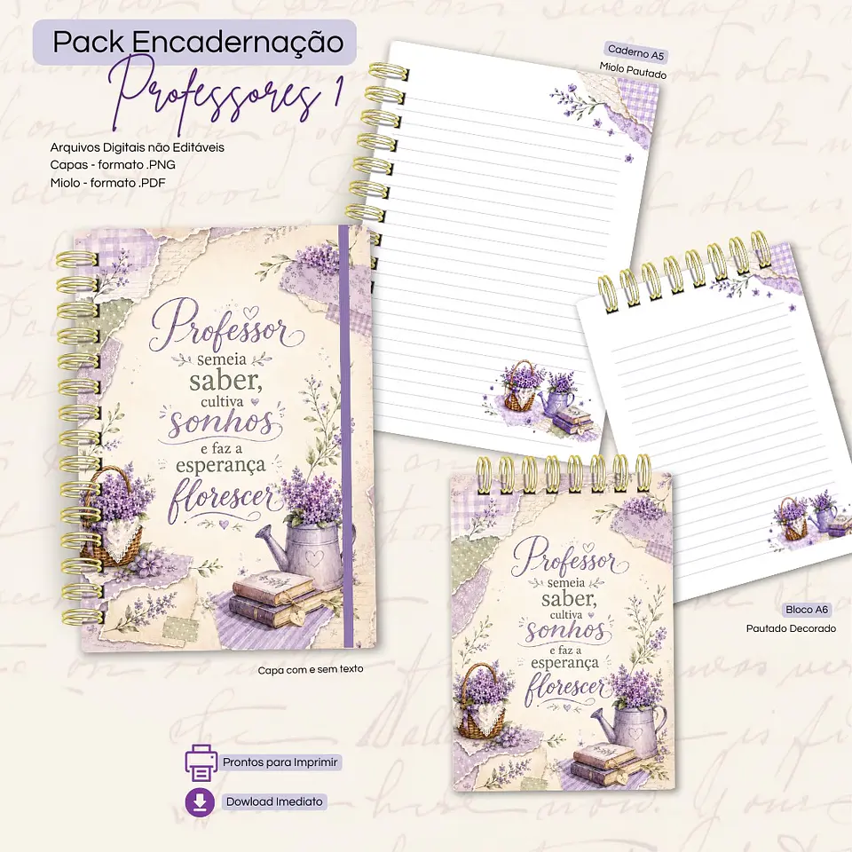 Pack Encadernação - Dia dos Professores 2