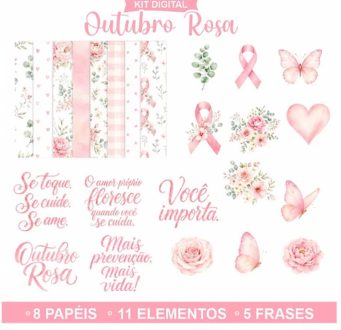  Outubro Rosa - Kit Digital