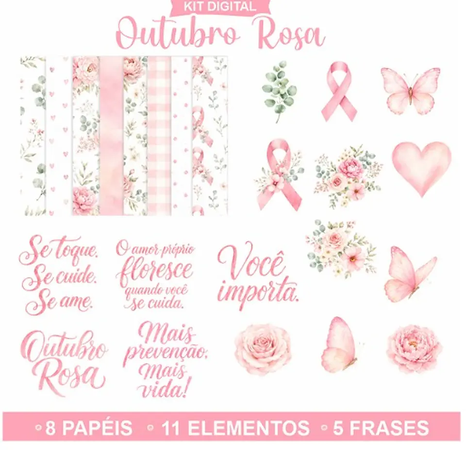  Outubro Rosa - Kit Digital 1