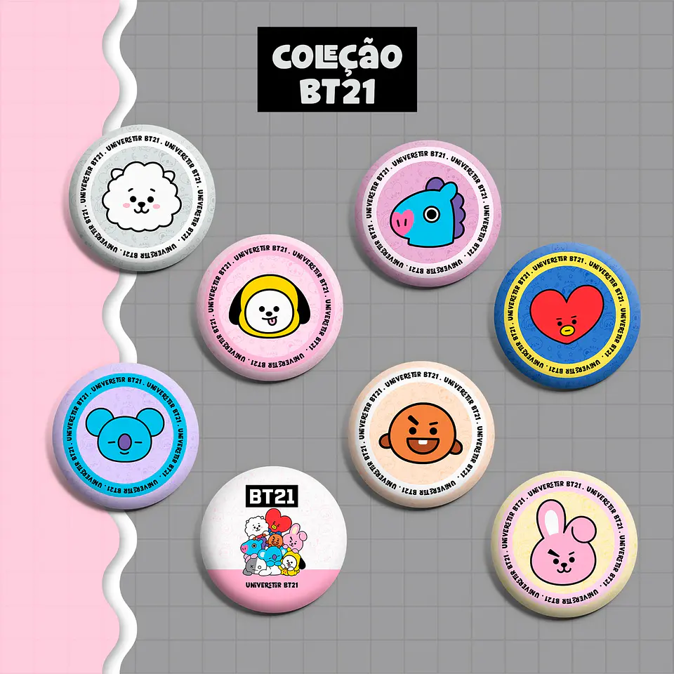 Mini Coleção Bt21 - Encadernação 3