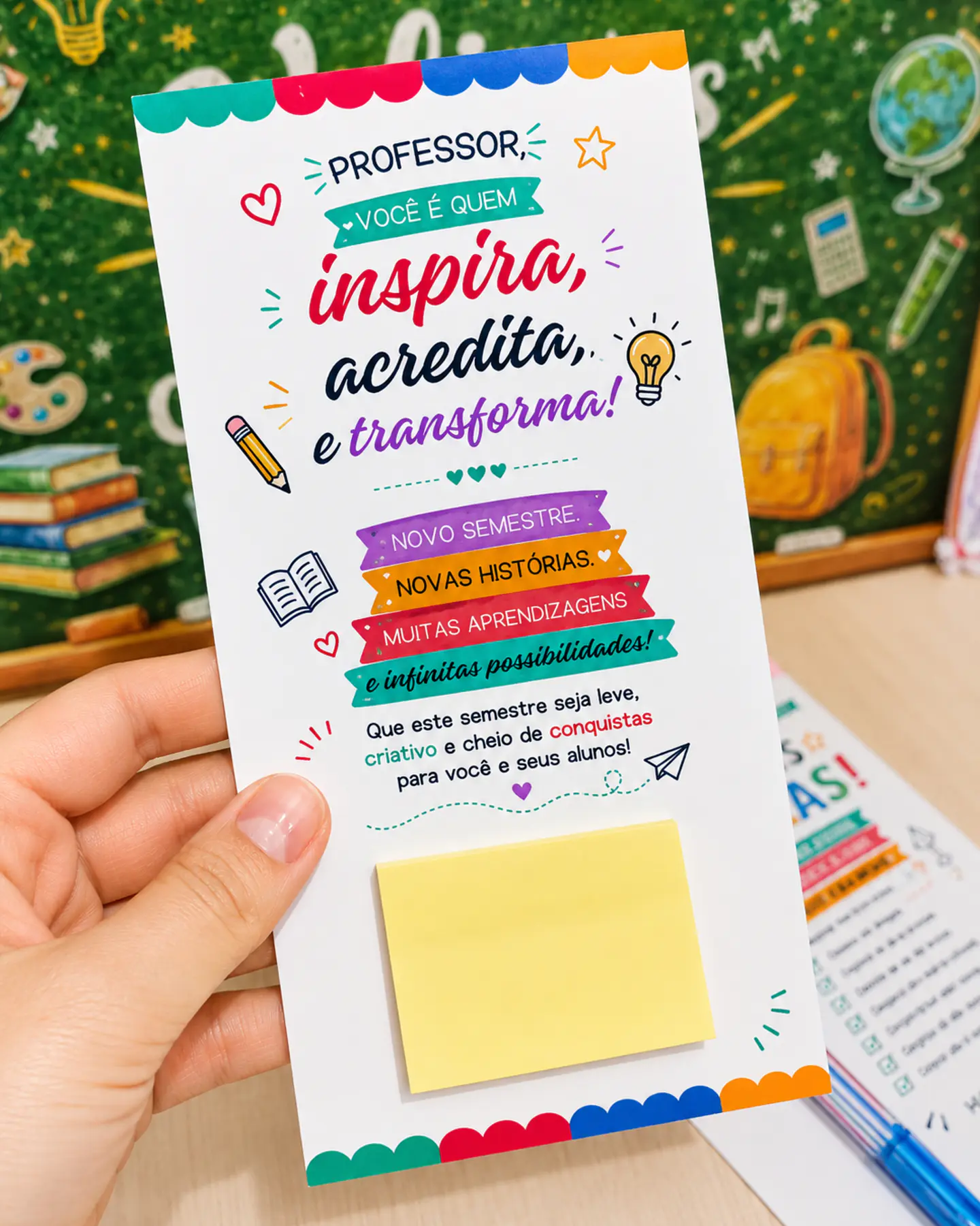 Card caneta e mimos - Professores 4