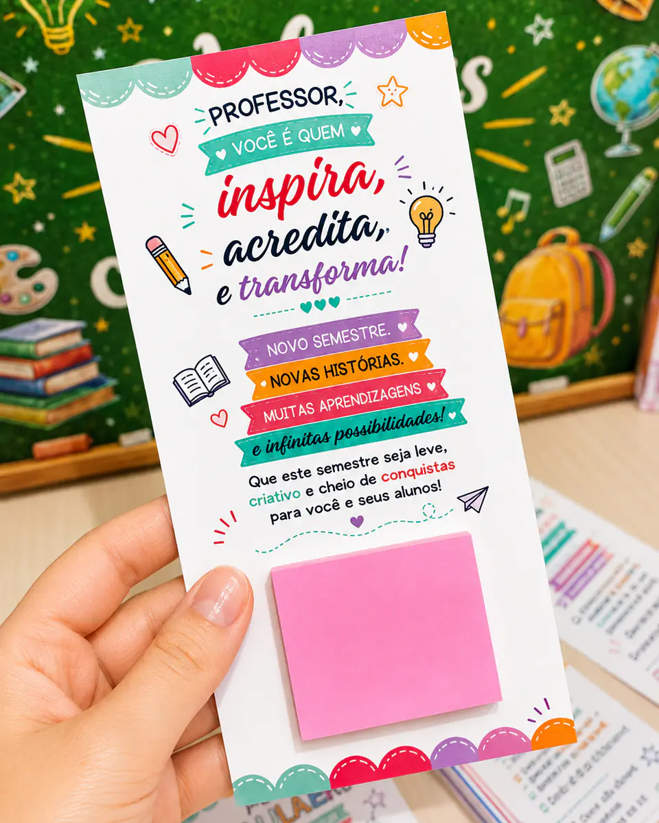 Card caneta e mimos - Professores 5