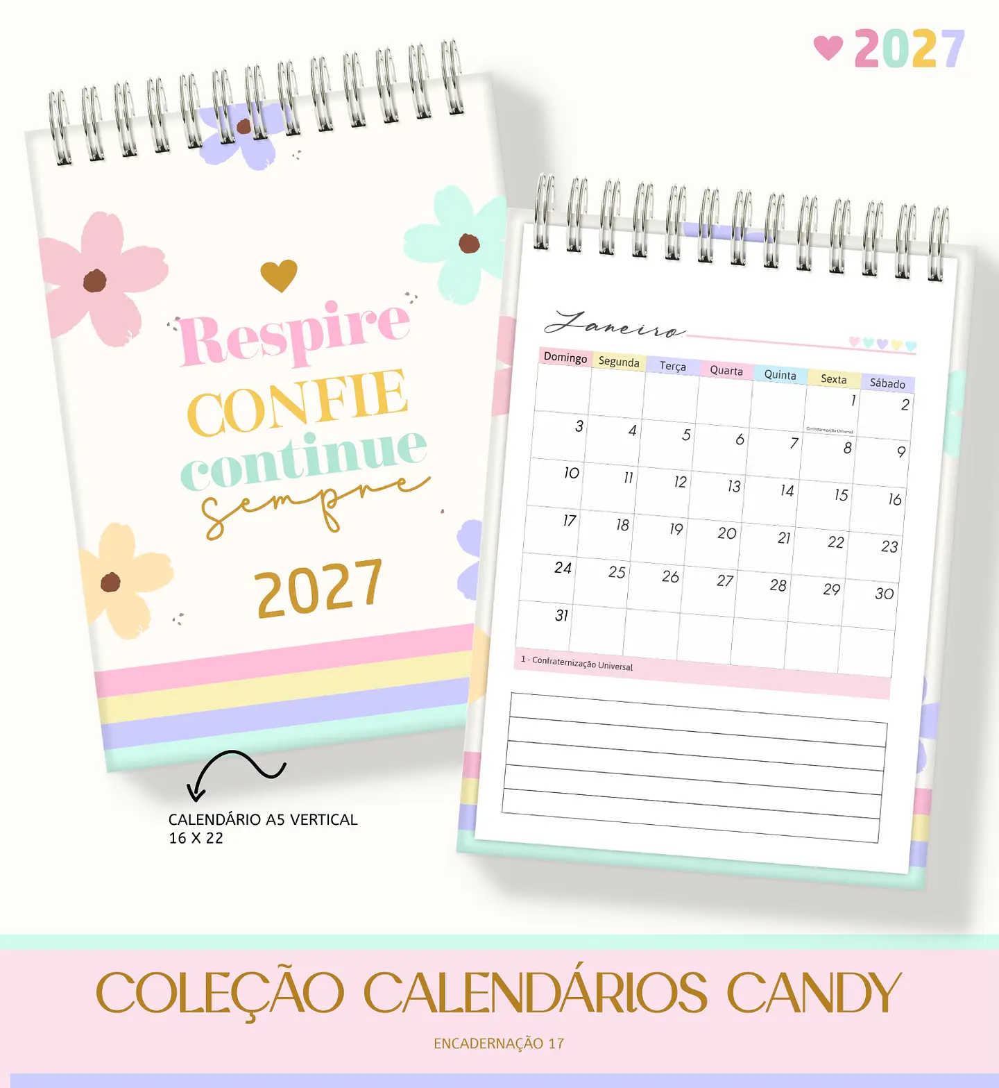 Pack de Calendários 2027 | Candy 5