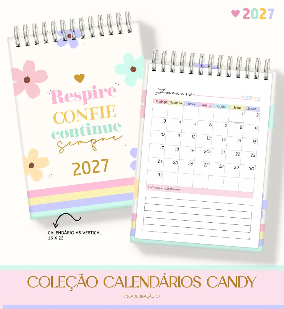 Pack de Calendários 2027 | Candy 5