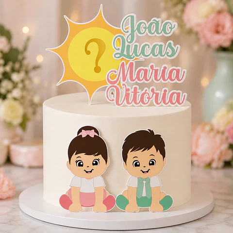 Chá Revelação - Topos de Bolo