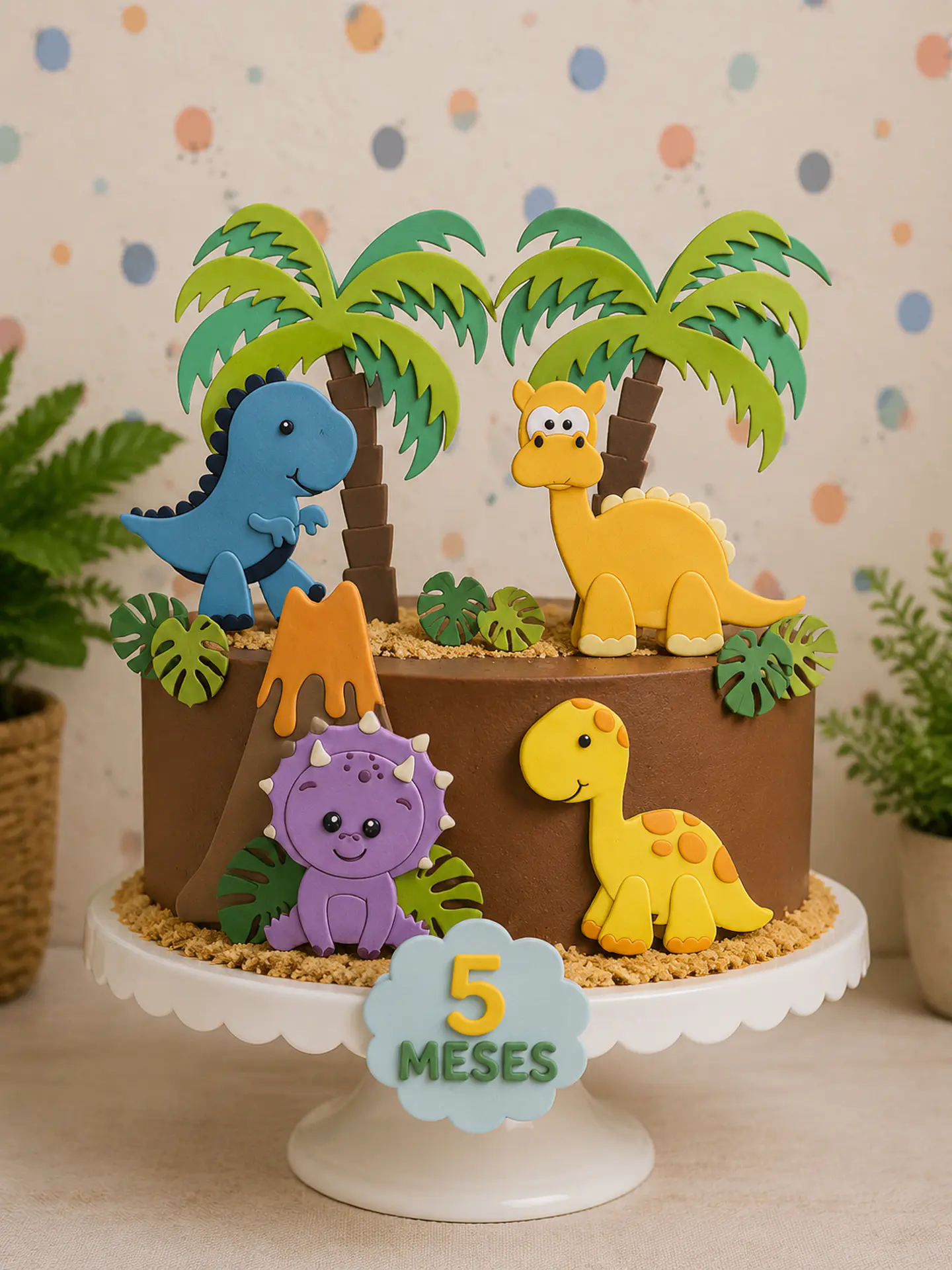 Dinossauro - Topos de Bolo 1